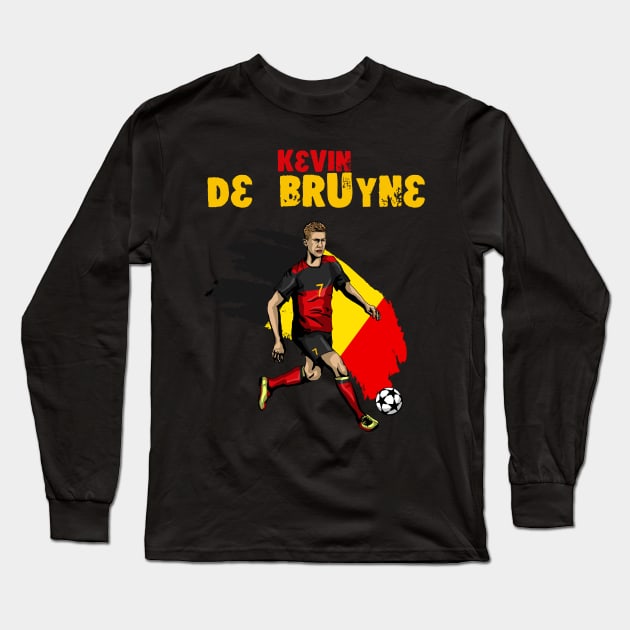 Kevin De Bruyne Long Sleeve T-Shirt by HelenaCooper